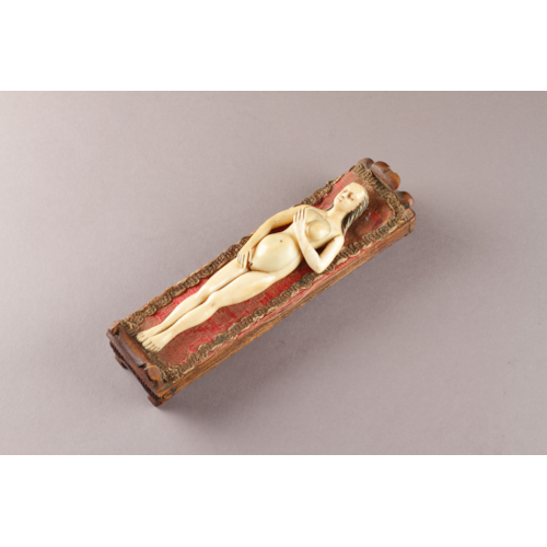 Rare German Carved Ivory Anatomical Model of a Pregnant Woman